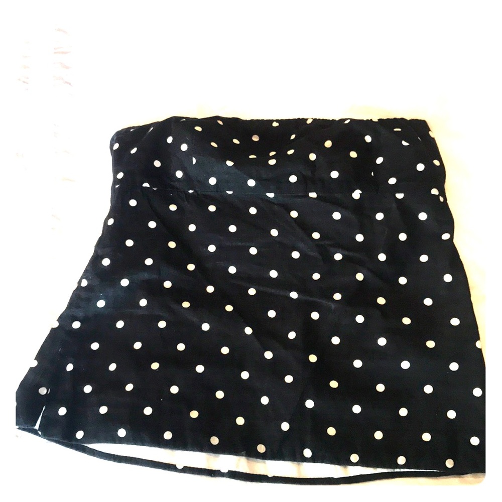 J.Crew navy and white tube top